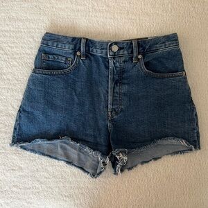 Everlane Cheeky Jean Shorts - Dark Denim 26